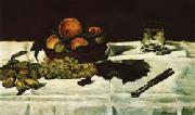 Edouard Manet Still Life Fruit on a Table Norge oil painting reproduction